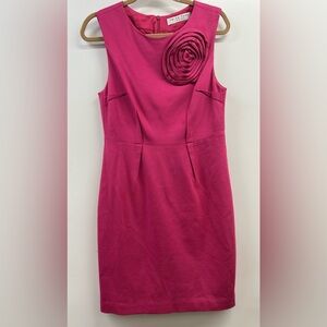Trina Turk Pink Rosette Dress